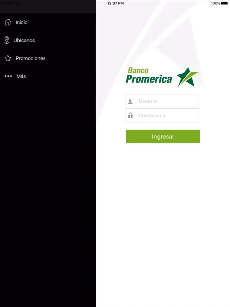 Captures d'écran de Promerica Banca Móvil iPad 