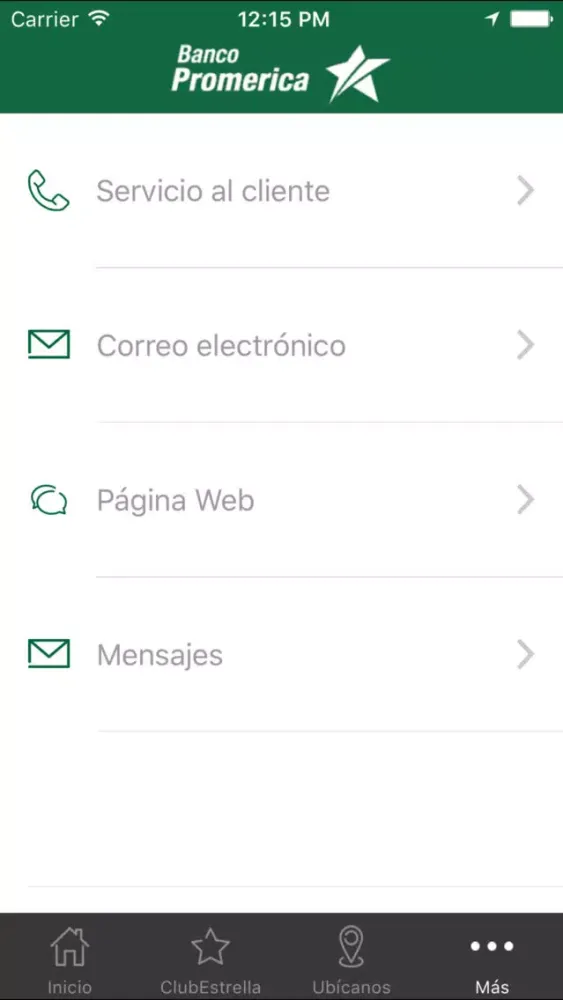 Captures d'écran de Promerica Banca Móvil