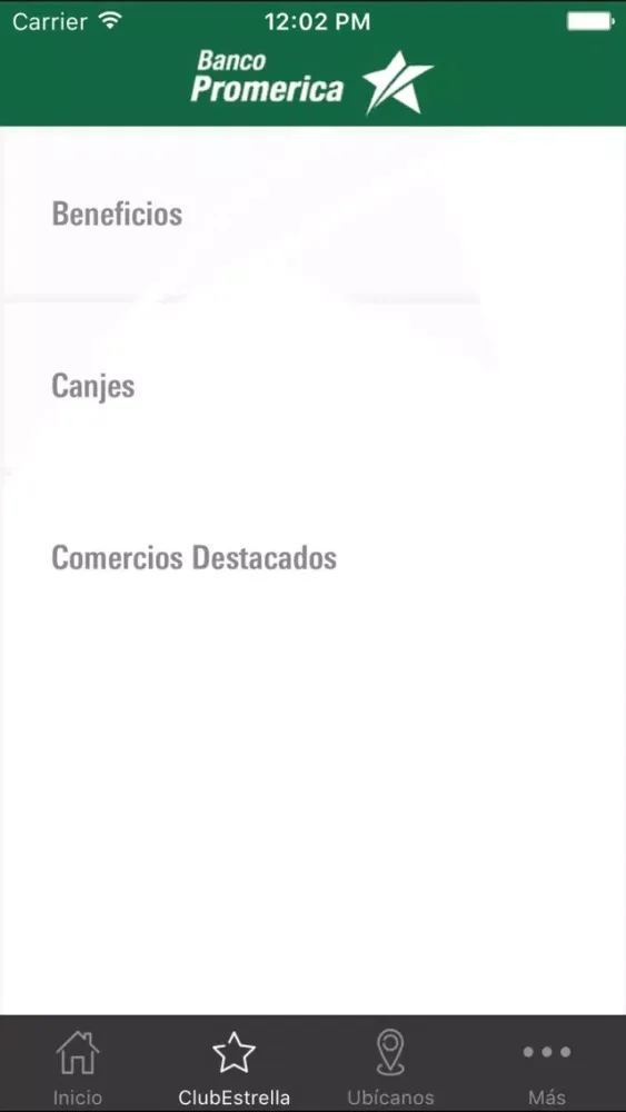Captures d'écran de Promerica Banca Móvil