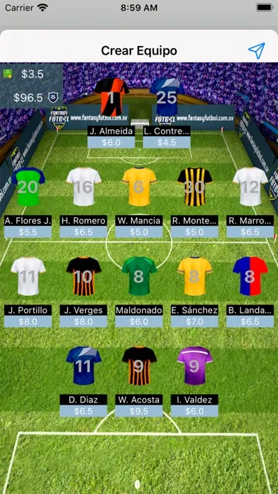 Скриншоты Fantasy Futbol SV