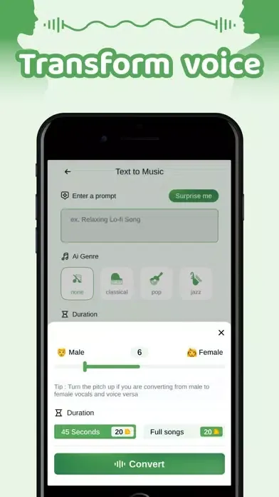 Captures d'écran de AI Music - AI Song Generator