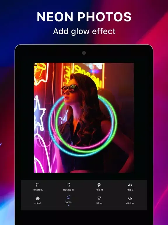 صور AI Neon Effect - Neon Art iPad 