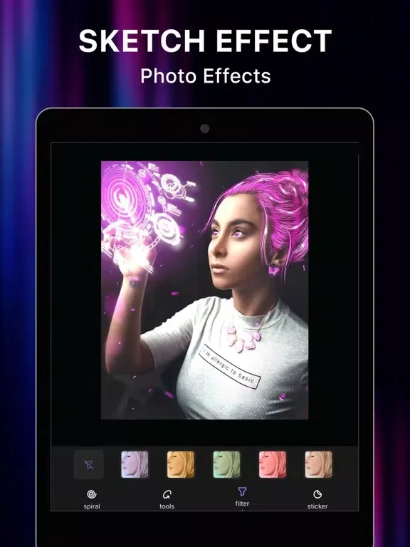 صور AI Neon Effect - Neon Art iPad 