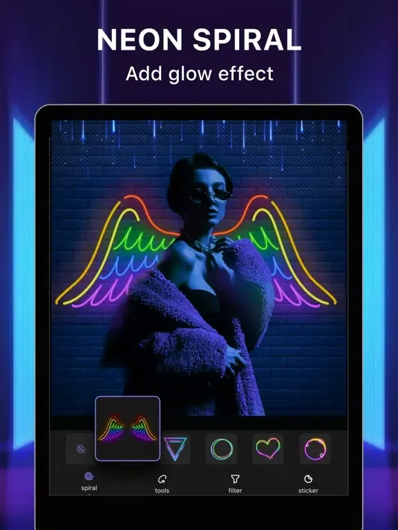 صور AI Neon Effect - Neon Art iPad 
