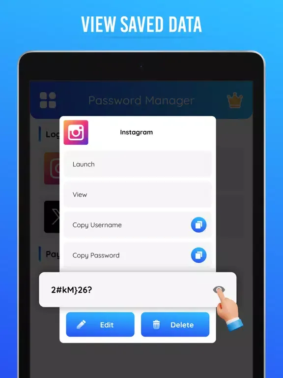 Autofill Password Manager iPad  স্ক্রিনশট