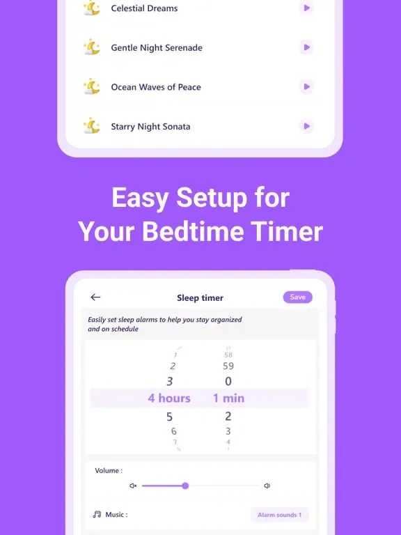 Smart Alarm Clock -SleepSounds iPad 应用截图