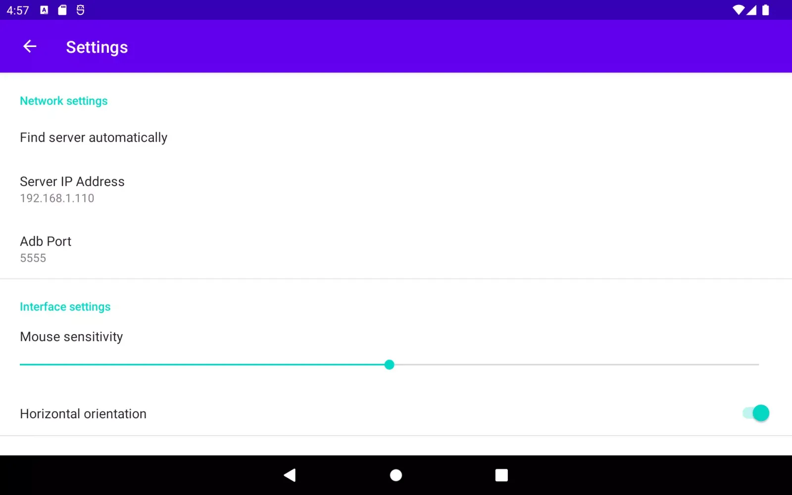 Android TV ADB Mouse Keyboard 스크린샷