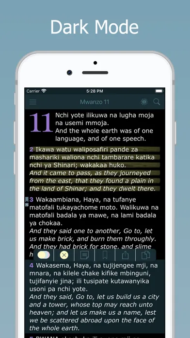 Screenshot di Biblia Takatifu－Swahili Bible