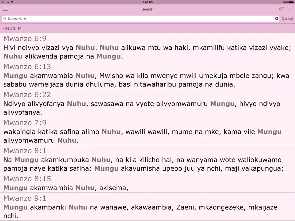 Capturas de pantalla de Swahili Women's Bible - Biblia Takatifu for Women iPad 