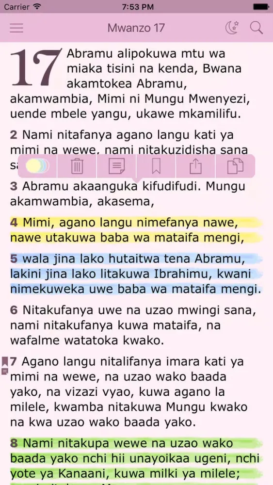 Capturas de pantalla de Swahili Women's Bible - Biblia Takatifu for Women