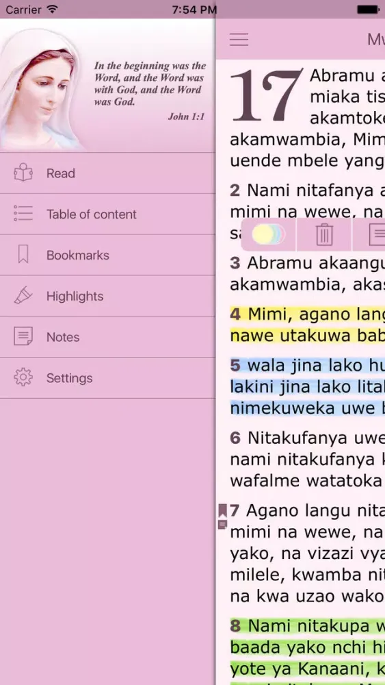 Capturas de pantalla de Swahili Women's Bible - Biblia Takatifu for Women