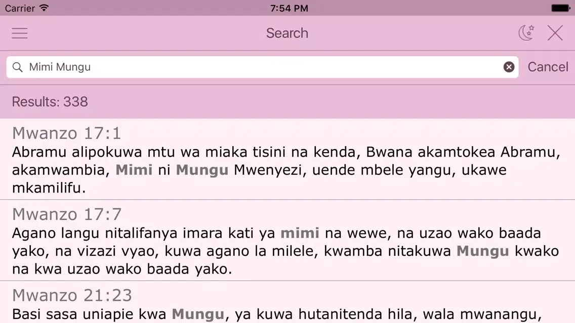 Capturas de pantalla de Swahili Women's Bible - Biblia Takatifu for Women