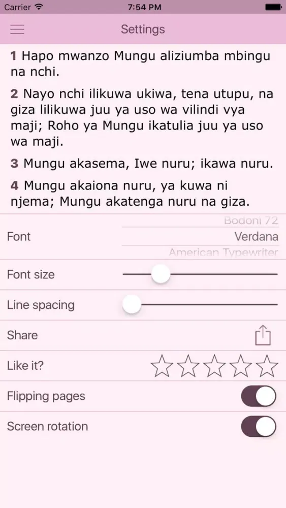 Capturas de pantalla de Swahili Women's Bible - Biblia Takatifu for Women