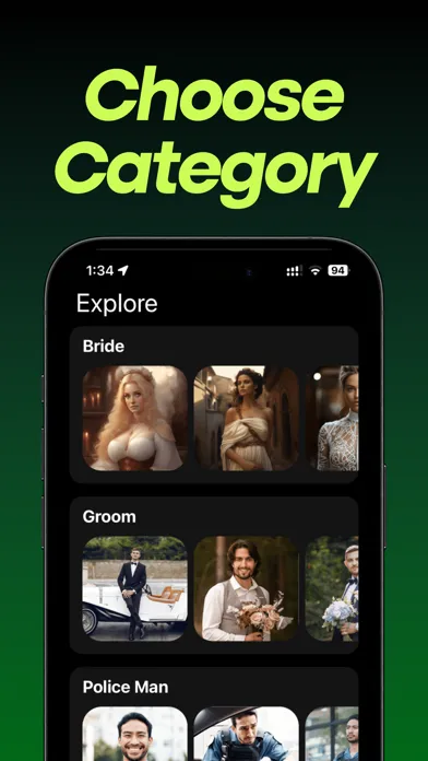 SwapFace: AI Face Change Screenshots