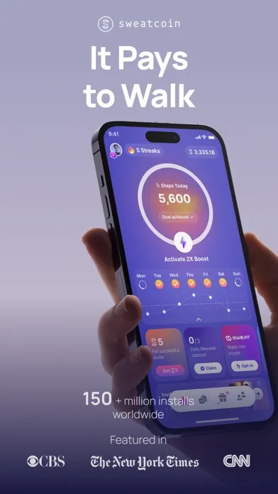 Sweatcoin Walking Step Counter应用截图