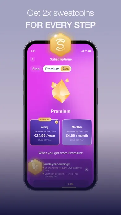 Sweatcoin Walking Step Counter应用截图