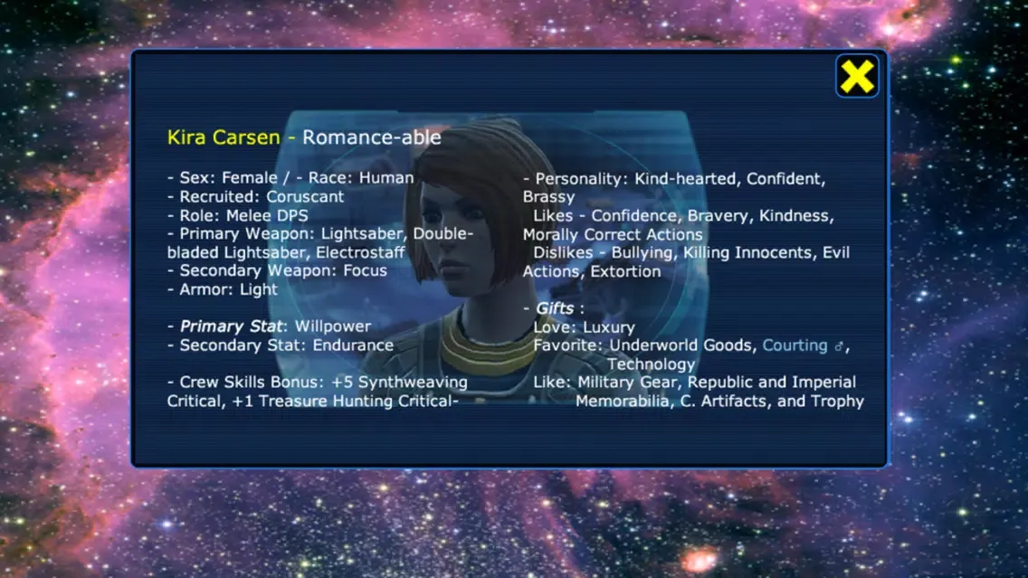 Ảnh chụp màn hình của Classes for SWTOR