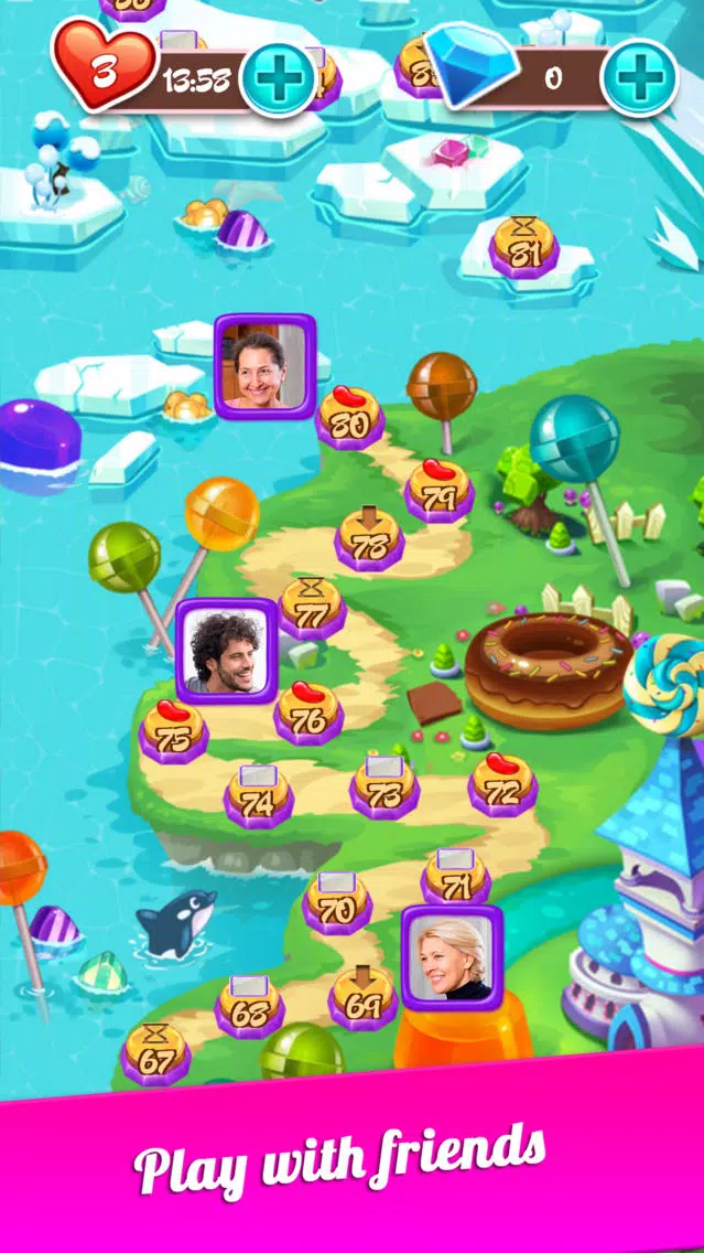 Sweet Candy - New Match 3 Puzzle Game with Friends Screenshots