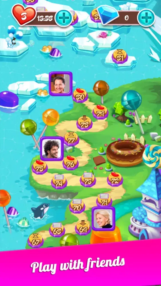 Sweet Candy - New Match 3 Puzzle Game with Friends应用截图