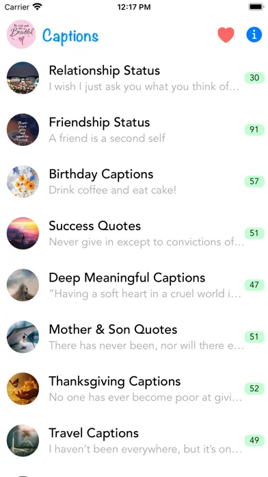 Best Captions & Status应用截图
