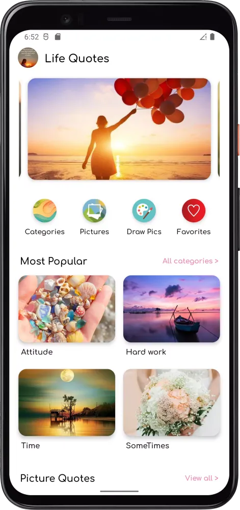 Ảnh chụp màn hình của Life Quotes