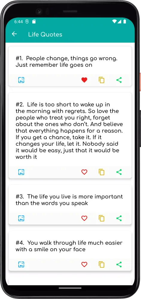 Ảnh chụp màn hình của Life Quotes