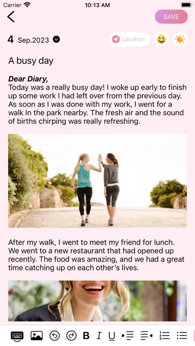Captures d'écran de Sweet Diary - Daily Journal