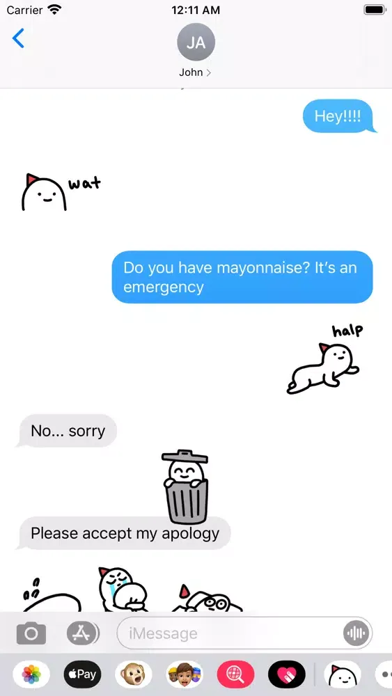 Cheeky Guy Stickers स्क्रीनशॉट