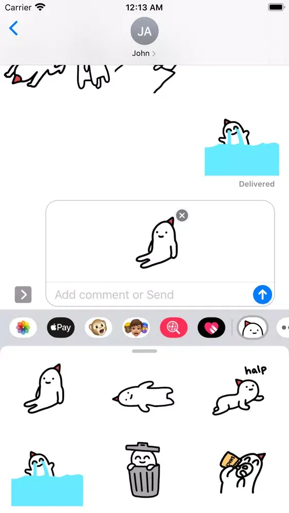 Cheeky Guy Stickers स्क्रीनशॉट