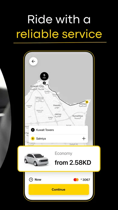 Capturas de pantalla de Swift: Kuwait Taxi App