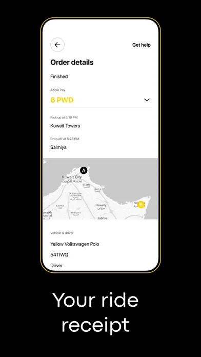 Capturas de pantalla de Swift: Kuwait Taxi App