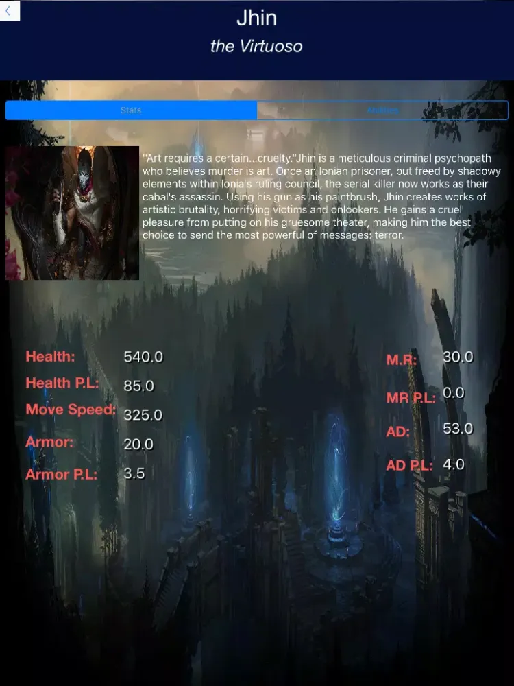 صور Stats and Lore -For League of Legends iPad