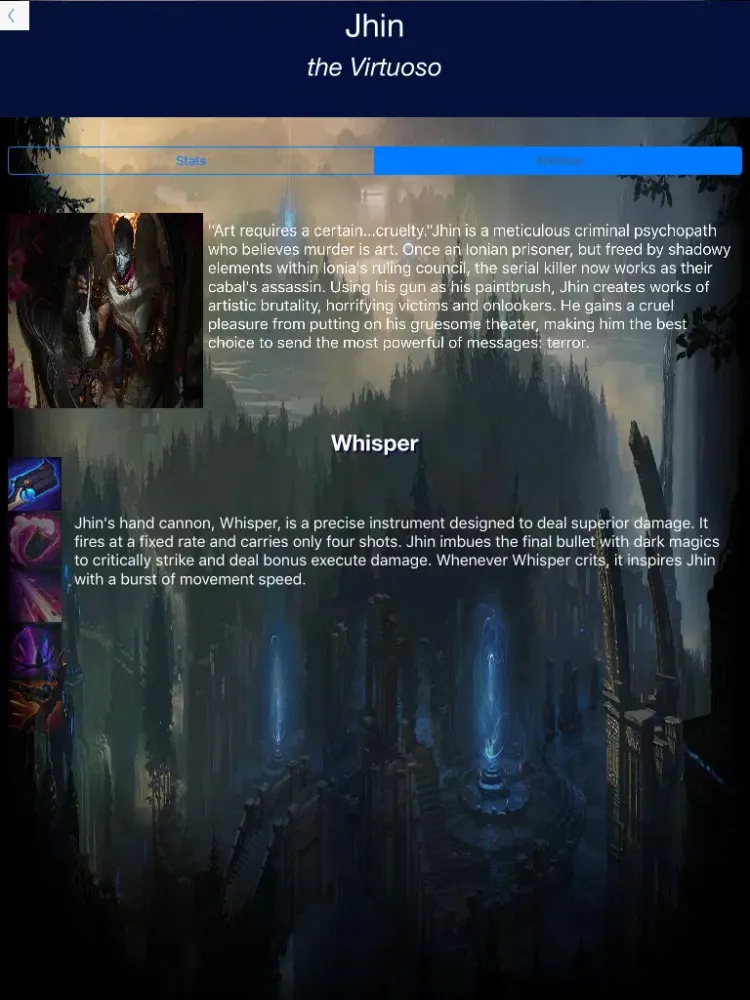 صور Stats and Lore -For League of Legends iPad