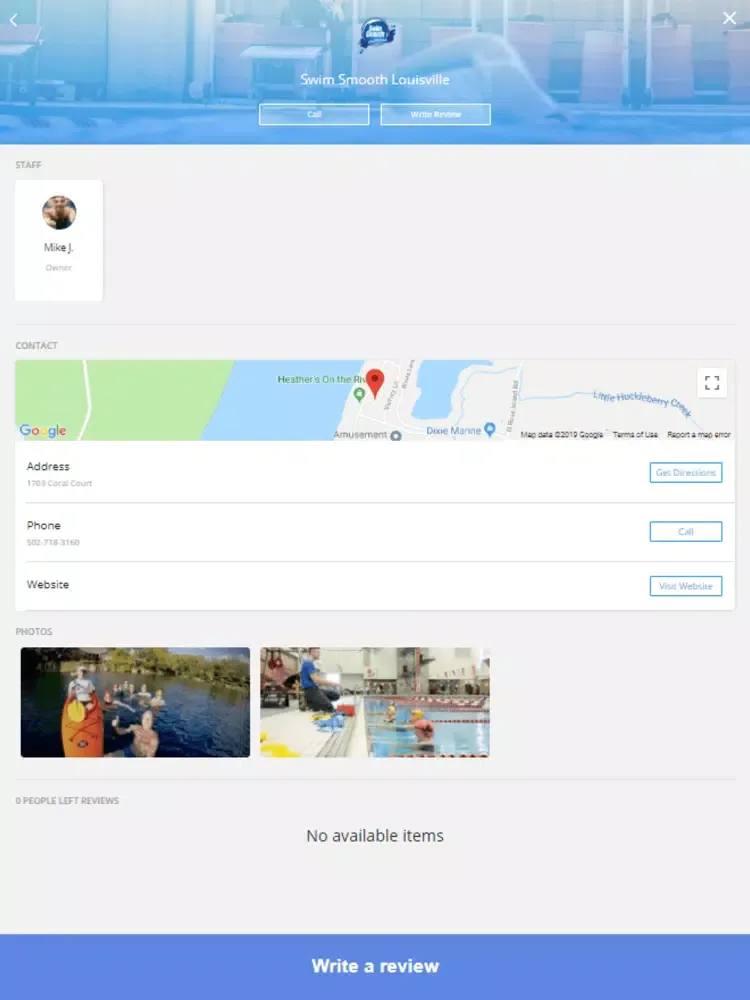 Swim Smooth Louisville iPad  स्क्रीनशॉट