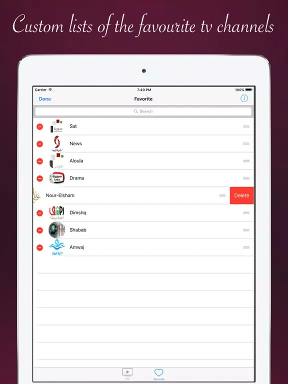 Syria TV - Syrian television & radio online iPad  سکرین شاٹس