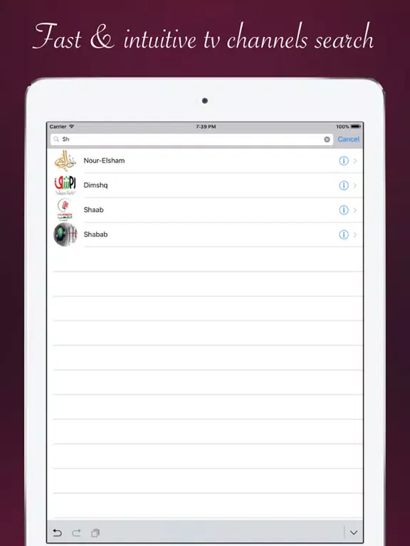 Syria TV - Syrian television & radio online iPad  سکرین شاٹس