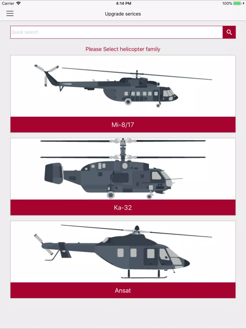 Screenshot di HSC-Helicopter Service Company iPad 