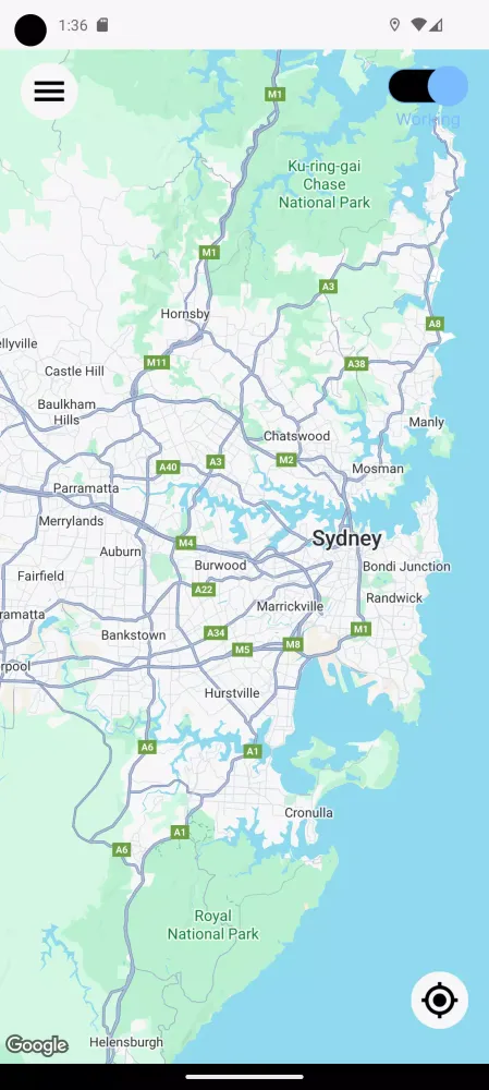 Ảnh chụp màn hình của SYD Cabs Driver