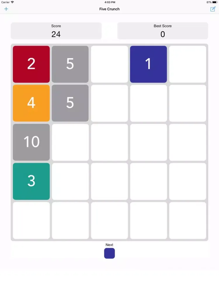 Five Crunch iPad  스크린샷