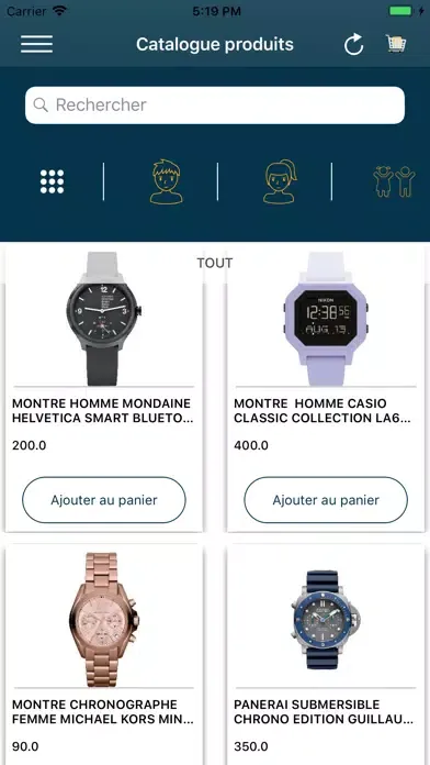 Captures d'écran de SMART ORDER