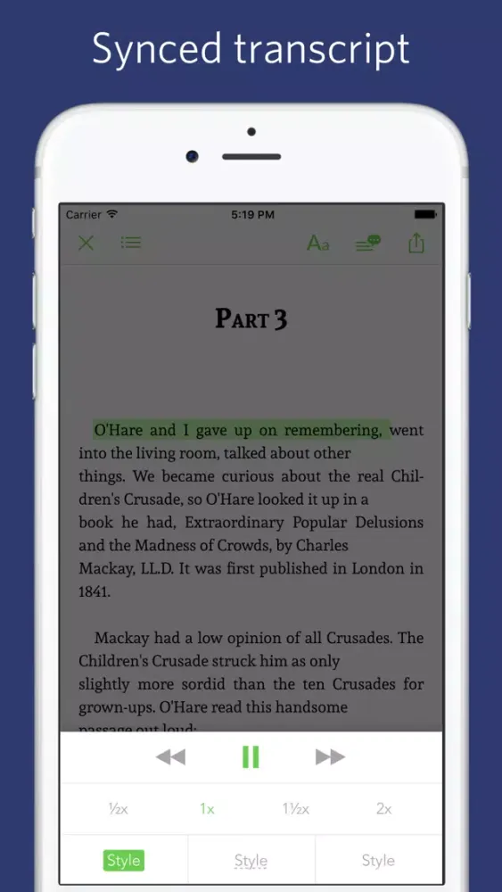 Slaughterhouse Five - notes, sync transcript Screenshots