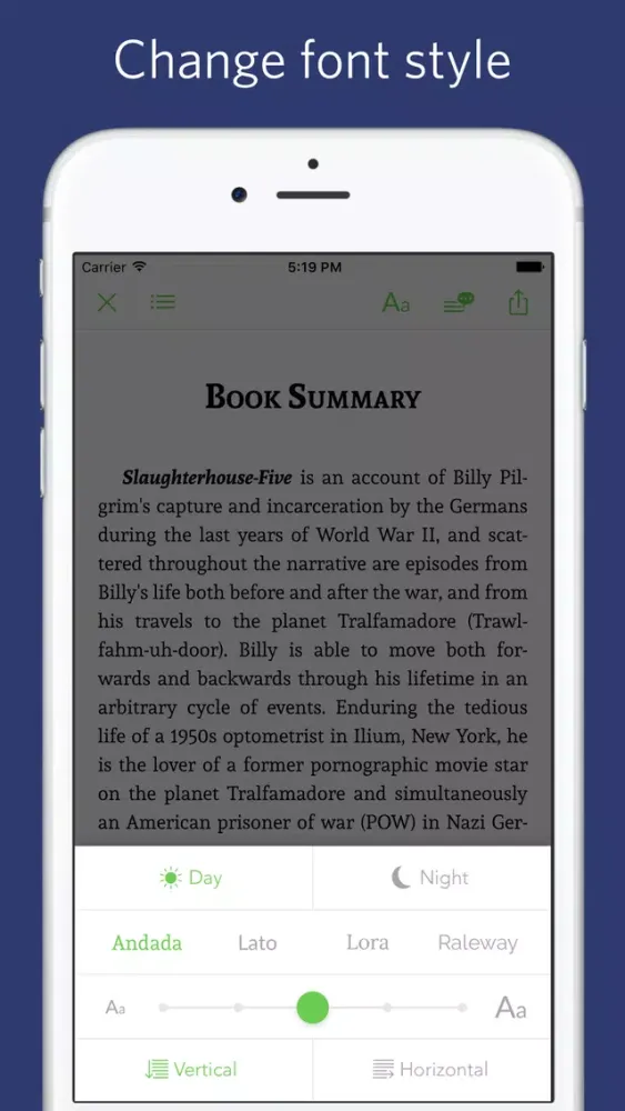 Slaughterhouse Five - notes, sync transcript Screenshots