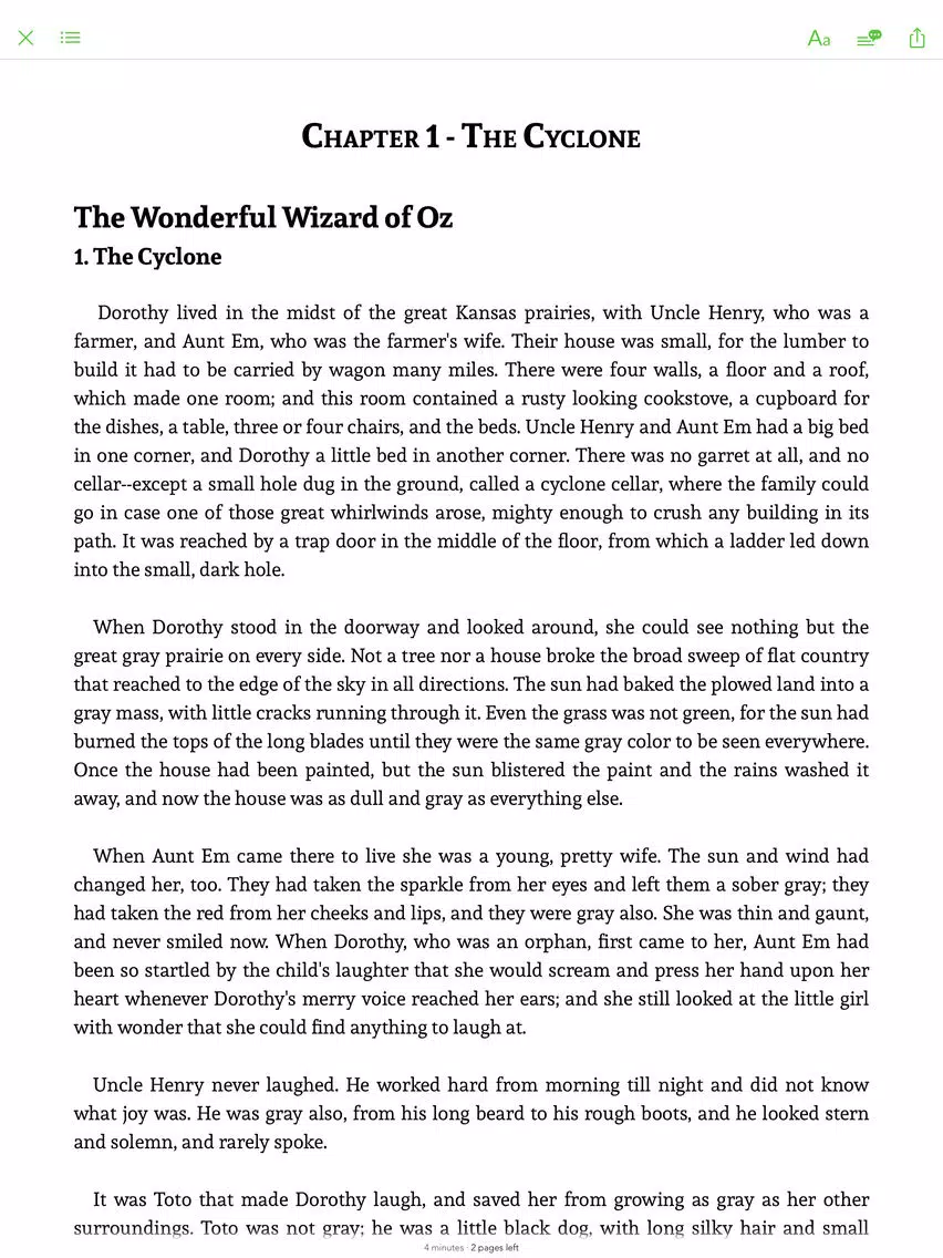 صور The Wonderful Wizard of Oz - sync transcript iPad 