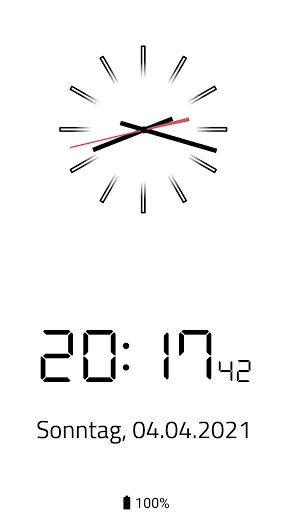 ภาพหน้าจอของ Clock Screensaver