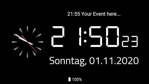 ภาพหน้าจอของ Clock Screensaver