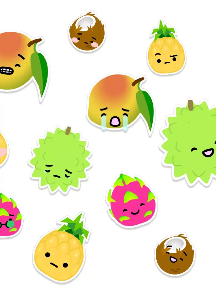 Tropical Tribe Animated Emoji iPad 应用截图