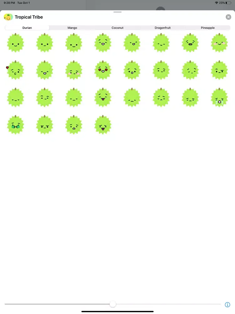 Tropical Tribe Animated Emoji iPad 应用截图