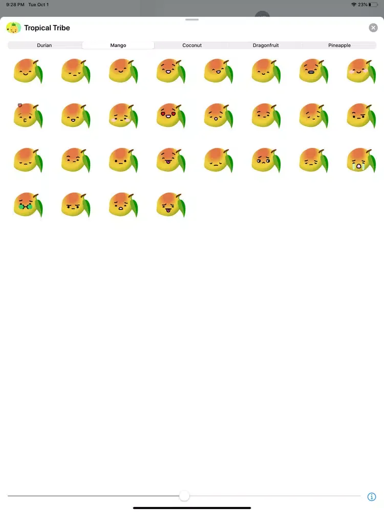 Tropical Tribe Animated Emoji iPad 应用截图