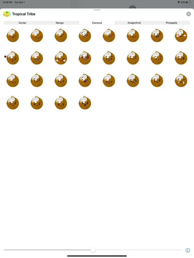Tropical Tribe Animated Emoji iPad 应用截图