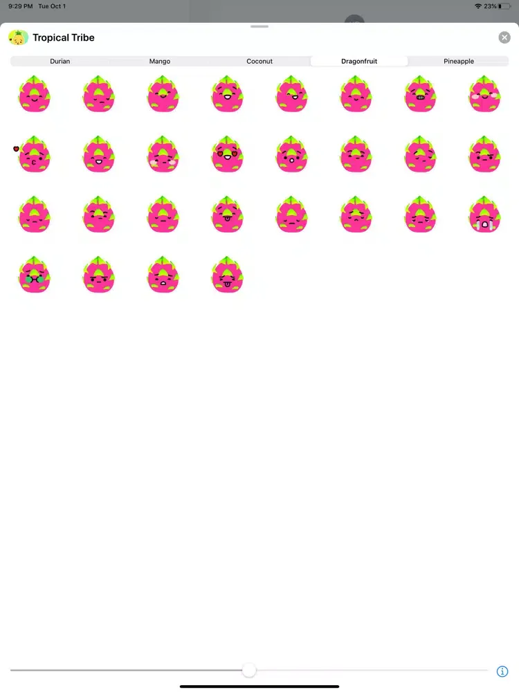 Tropical Tribe Animated Emoji iPad 应用截图